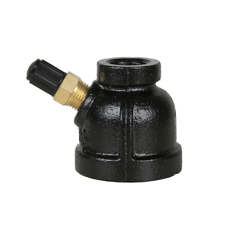 Jones Stephens 3/4in. Gas Test Gauge Body with Valve, Bell Style G66002